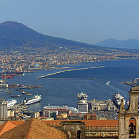 Buy canvas prints of Naples panorama, Italy by Larisa Siverina