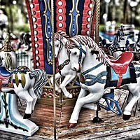 Buy canvas prints of French carousel by Larisa Siverina