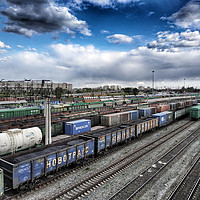 Buy canvas prints of Coal cars by Larisa Siverina