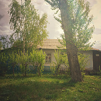 Buy canvas prints of Old rural village house by Larisa Siverina