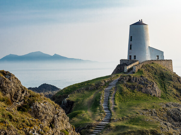 Tower at Llanddwyn Island, Anglesey. Picture Board by Colin Allen