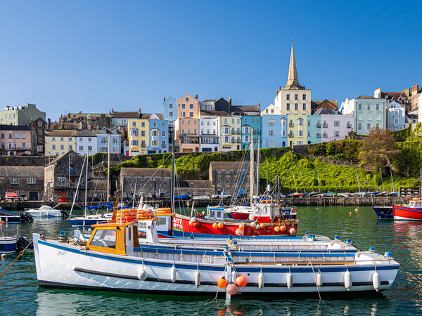  Tenby Harbour, Pembrokeshire, Wales. Picture Board by Colin Allen