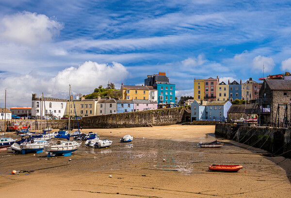 Tenby Harbour, Pembrokeshire, Wales. Picture Board by Colin Allen