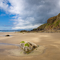Buy canvas prints of The Enchanting Drama of Druidstone Beach by Colin Allen