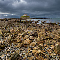 Buy canvas prints of  St Cywfan's Church in the Sea, Anglesey. by Colin Allen
