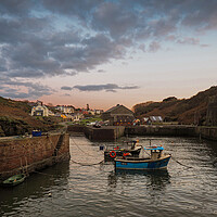Buy canvas prints of Porthgain Harbour Sunrise. by Colin Allen