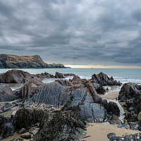 Buy canvas prints of Traeth Llyfn Beach, Pembrokeshire, Wales by Colin Allen