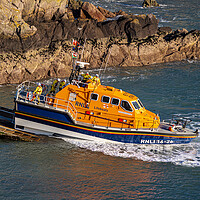 Buy canvas prints of St Justinian's Lifeboat , Pembrokeshire. by Colin Allen