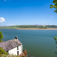 Buy canvas prints of Boathouse at Laugharne - Dylan Thomas by Colin Allen