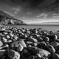 Buy canvas prints of  Rocks and Pebbles at Morfa Bychan Beach, Pendine, by Colin Allen