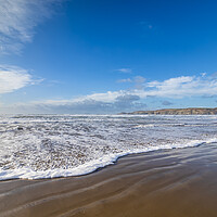 Buy canvas prints of The Beach at Newgale in Winter. by Colin Allen