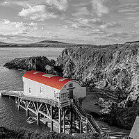 Buy canvas prints of St Justinian's Lifeboat Station(Old) Pembrokeshire by Colin Allen