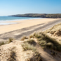 Buy canvas prints of Freshwater West. Pembrokeshire, Wales. by Colin Allen