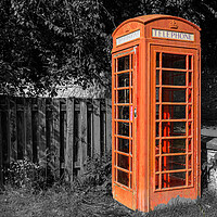 Buy canvas prints of Iconic Red Telephone Box. by Colin Allen