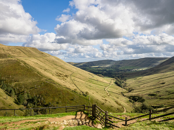 View from Jacob's Ladder in the Peak District. Picture Board by Colin Allen