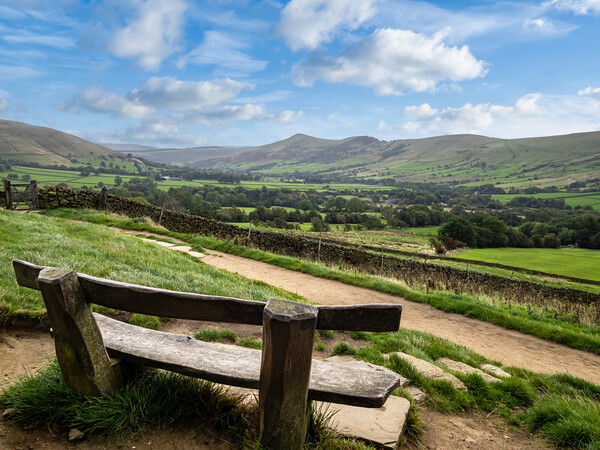 Mam Tor and the Edale Valley. Picture Board by Colin Allen