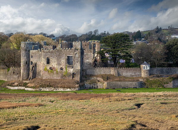 Laugharne Castle, Carmarthenshire, Wales. Picture Board by Colin Allen