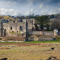 Buy canvas prints of Laugharne Castle, Carmarthenshire, Wales. by Colin Allen