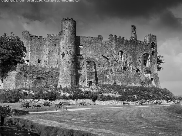 Laugharne Castle, Carmarthenshire, Wales. Picture Board by Colin Allen