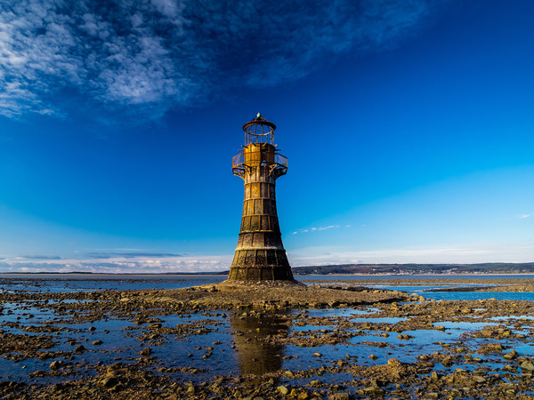 The Iron Lighthouse at Whiteford. Picture Board by Colin Allen