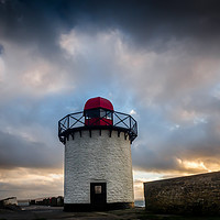 Buy canvas prints of The Lighthouse at Burry Port, Carmarthenshire. by Colin Allen