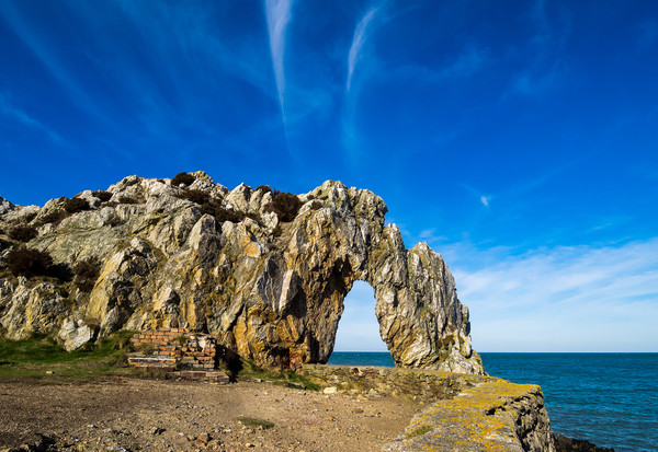 The Arch at Porth Wen, Anglesey. Picture Board by Colin Allen