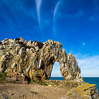 Buy canvas prints of The Arch at Porth Wen, Anglesey. by Colin Allen