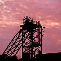Buy canvas prints of The Glorious Sunset at the Old Copper Works. by Colin Allen