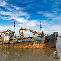 Buy canvas prints of The Vicky Leigh Fishing Boat. by Colin Allen
