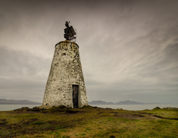 The Old Beacon, Llanddwyn Island, Anglesey. Picture Board by Colin Allen