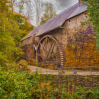 Buy canvas prints of The Water Wheel at Dyfi Furnace. by Colin Allen