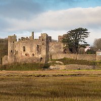 Buy canvas prints of Laugharne Castle. by Colin Allen