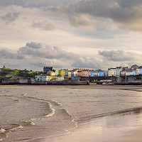 Buy canvas prints of Winter Bliss in Tenby by Colin Allen