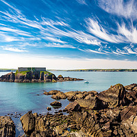 Buy canvas prints of Thorn Island, Angle Pembrokeshire. by Colin Allen