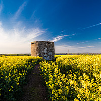 Buy canvas prints of Pillbox at Angle, Pembrokeshire. by Colin Allen