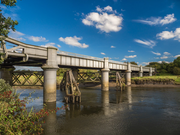 The White Railway Bridge at Carmarthen, Picture Board by Colin Allen