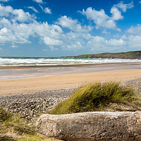 Buy canvas prints of Freshwater West after the Storm by Colin Allen