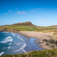 Buy canvas prints of Whitesands Bay, Pembrokeshire, Wales. by Colin Allen