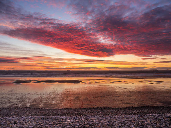 Glorious Sunset at Newgale. Picture Board by Colin Allen