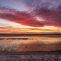 Buy canvas prints of Glorious Sunset at Newgale. by Colin Allen