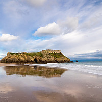 Buy canvas prints of  St Catherine's Island, Tenby. by Colin Allen