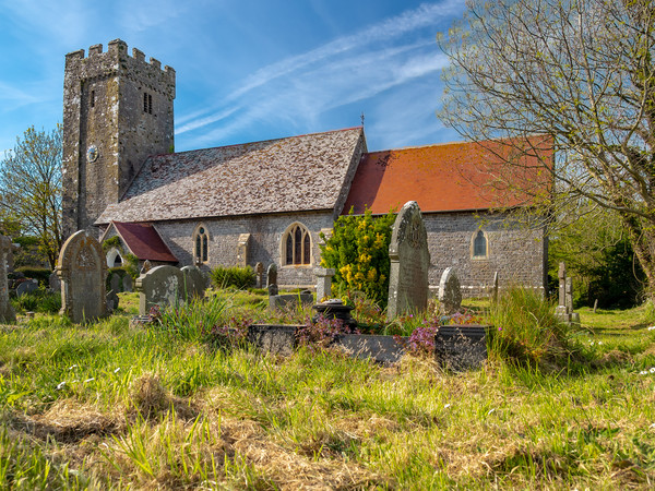 Angle Church, Pembrokeshire, Wales. Picture Board by Colin Allen