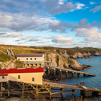 Buy canvas prints of St Justinian's Lifeboat Station, Pembrokeshire. by Colin Allen