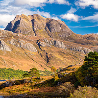 Buy canvas prints of Slioch Mountain, Scotland. by Colin Allen