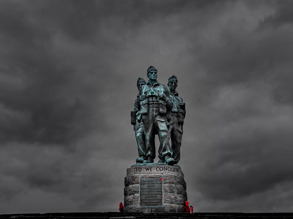 Commando War Memorial, Spean Bridge, Scotland. Picture Board by Colin Allen