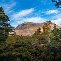 Buy canvas prints of Slioch Mountain, Scotland. by Colin Allen