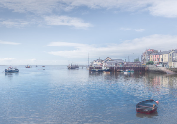 Misty Waterside Serenity at Aberdovey. Picture Board by Colin Allen