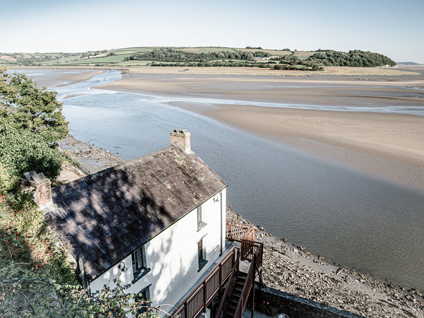Boathouse at Laugharne - Dylan Thomas Picture Board by Colin Allen
