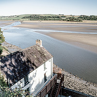 Buy canvas prints of Boathouse at Laugharne - Dylan Thomas by Colin Allen