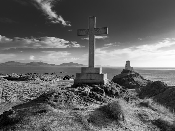 The Cross at Llanddwyn Island, Anglesey. Picture Board by Colin Allen
